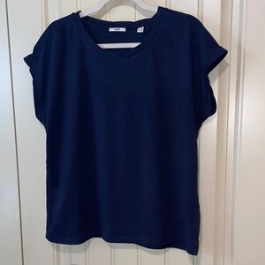 Esprit Dark Blue Capped Sleeve Tee